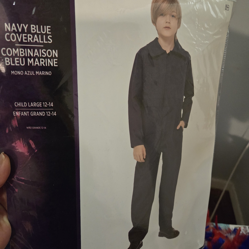 Navy Blue Coveralls for Kids